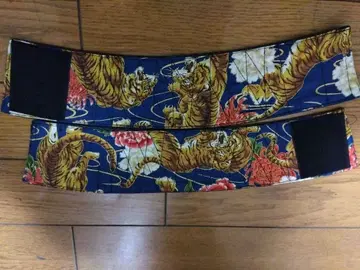 손목 보호대 벨크로 테이프 호랑이와 꽃