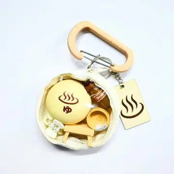 가챠 파우치 온천 만쥬 미니어처