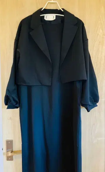 펠리시모 haco 볼레로 포함 원피스 블랙 M 사이즈