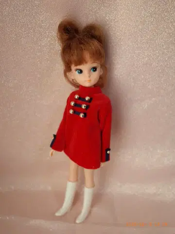 초대 리카짱 사이즈 빨간색 코트 드레스