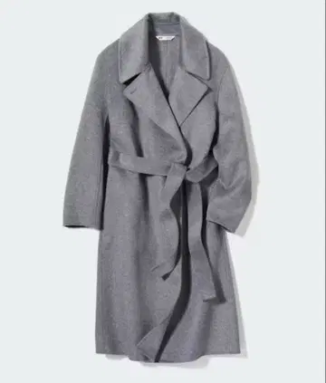 컨디션 최상 유니클로 콩트와르 데코토니에 더블 페이스 랩 코트