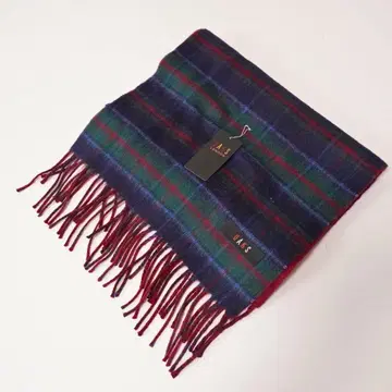 [택 포함 미사용품] DAKS 닥스 캐시미어 혼방 체크 머플러