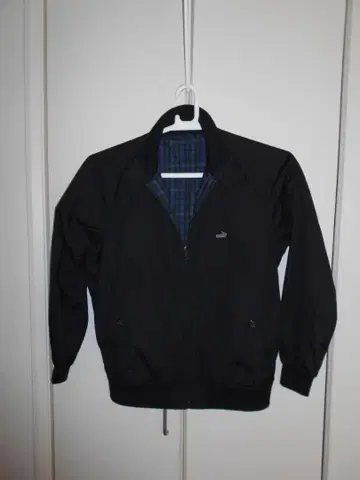 크로커다일 스윙탑 블루종 체크 무늬 안감