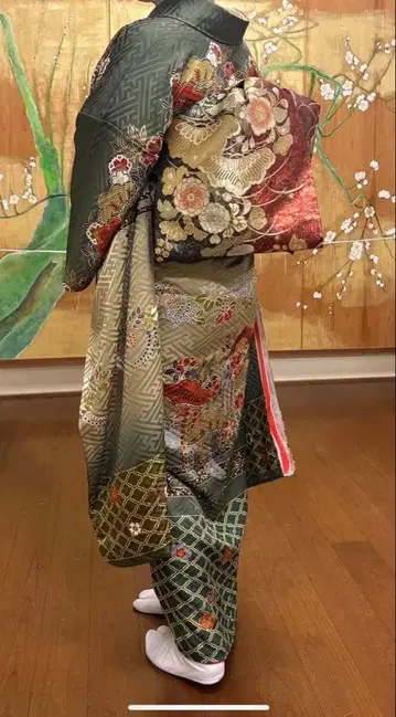 후리소데와 후쿠로 오비 세트