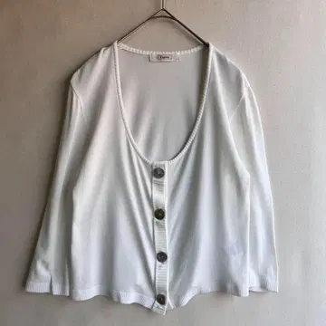Eterno 에테르노 여성용 얇은 소재 가디건 화이트 40