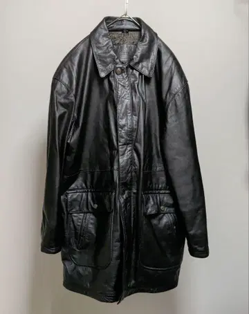 STRATH CONAR 가죽 자켓 소가죽 블랙 L 사이즈 카우 가죽