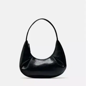 ZARA 오벌 숄더백 블랙