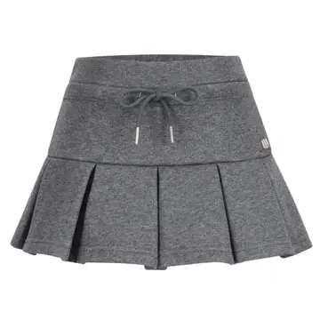 andwang Kirakira 박스 플리츠 미니 스커트