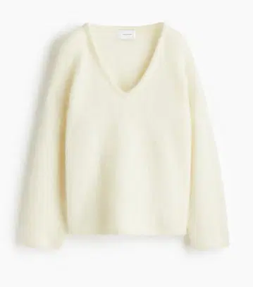 H&M 모헤어 블렌드 오버 사이즈 스웨터