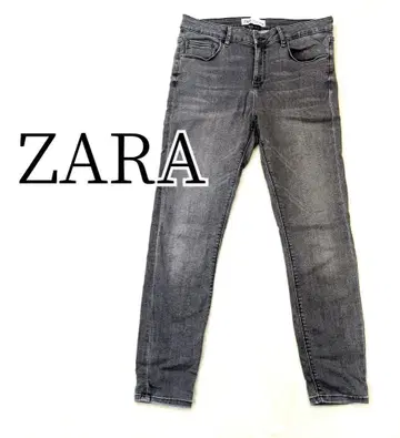 ZARA 스트레치 하이라이즈 스키니 데님 팬츠 그레이 데님