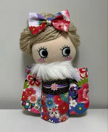 핸드메이드 이마리 사이즈 일본풍 패턴 기모노 퍼플 계열