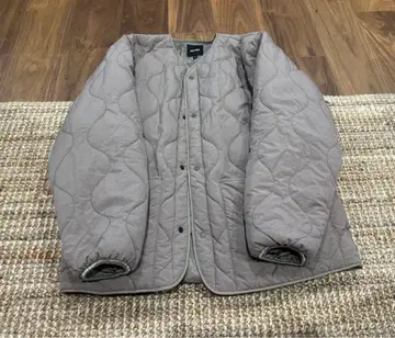 BEAMS 다운 밀리터리 라이너 자켓 silver S