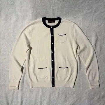 CABaN 가디건 화이트 블랙