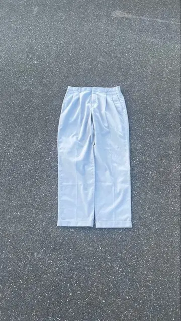90s Lands' End 라이트 그레이 초와이드 팬츠