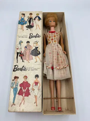 당시 물건 60s 바비 인형 빈티지 마텔사 레트로품