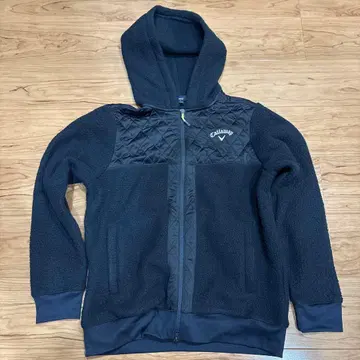 캘러웨이 플리스 후드티 블랙