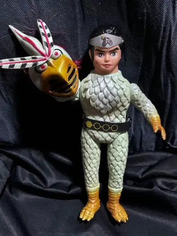 변신 닌자 아라시 반다이 소프트 비닐 면탈 당시 물건