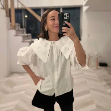 rosymonster fluffy tulle blouse 화이트