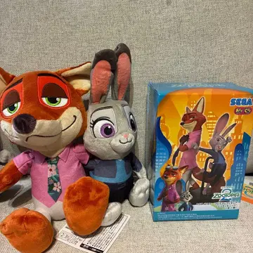 SEGA 주토피아2 봉제 인형 세트