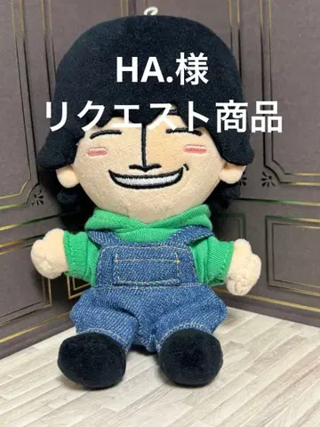 HA.님 요청 상품 사노 마사야 그린 후드티 + 파란색 오버롤 하피누이