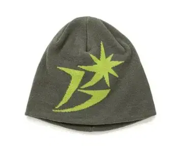 BoTT B 로고 스컬캡 비니 올리브 비니