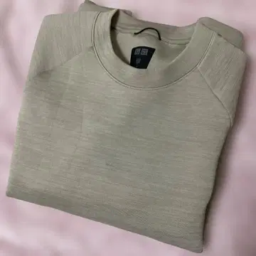 베이지 래글런 슬리브 맨투맨