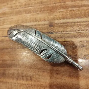 실버 깃털 디자인 펜던트 JAM HOME MADE 고로즈풍