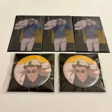 애니메이션 주술회전전 시부야 사변 캔뱃지 클리어 카드 나나미 켄토 5점