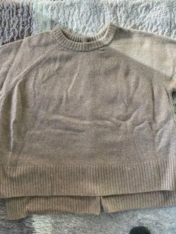 베이지 래글런 슬리브 가디건