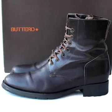 BUTTERO 사이드 지퍼 부츠 레이스업 브라운 B2964 이탈리아