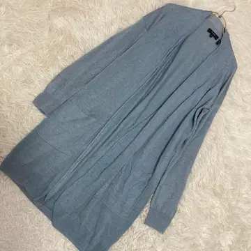 Theory 롱 가디건 라이트 블루 S 겉옷 상쾌함 심플