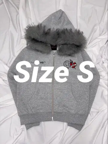 9090 Ed Hardy 90 Logo Fur Zip Hoodie