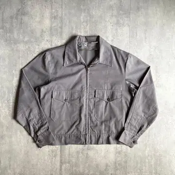 [ 60-70s vintage ] 블루종 워크 자켓 초단장 트윌지