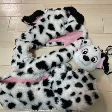 달마시안 패턴 퍼 캡