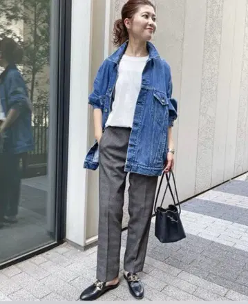 Spick&Span 스픽 앤 스팬 페이크 울 테이퍼드 팬츠