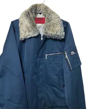 작업복 소프트 파일럿 점퍼 남성용 M 퍼 옷깃 네이비