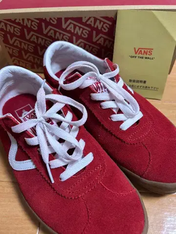 VANS OFF THE WALL 레드 스니커즈
