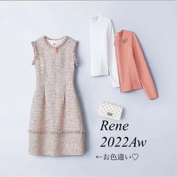 [미사용에 가까움] Rene 2022 트위드 원피스