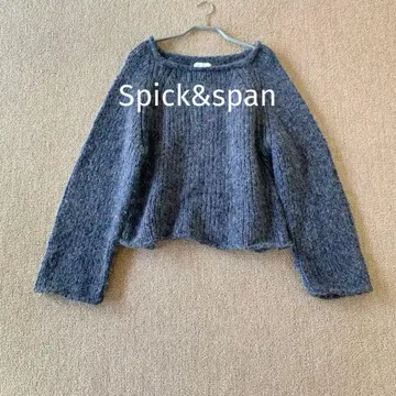 새상품급 스픽 앤 스팬 알파카 믹스 풀오버 니트