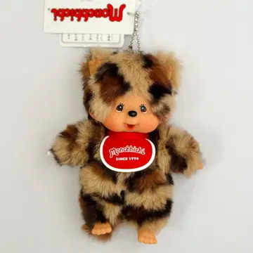 커스텀 몽치치 SS 키체인 레오파드 무늬 (베이지)