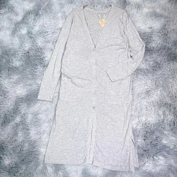 [M] 롱 가디건 그레이 얇은 소재 여성용