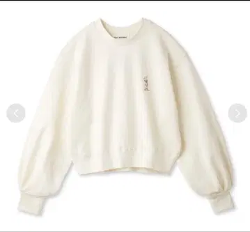 LILYBROWN lilybear 자수 맨투맨 화이트