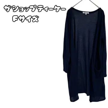 더 샵 티케이 롱 가디건 네이비 F 사이즈