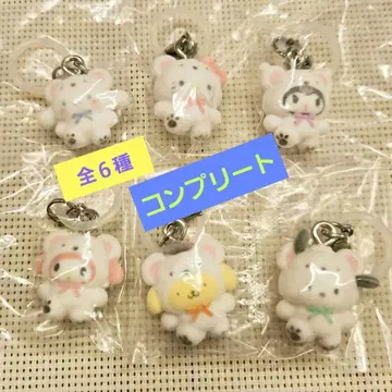 산리오 캐릭터즈 메지루시 액세서리 후와후와 스노우 컴플리트