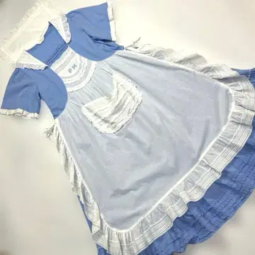 [ 새상품급 ] 핑크하우스 라이트 블루 탭리에풍 세일러 카라 원피스