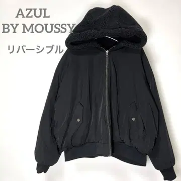 AZUL BY MOUSSY 리버서블 보아 자켓 블루종