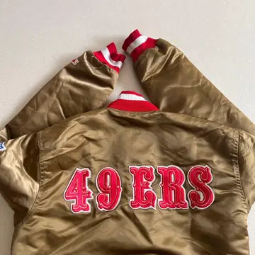 스타터 90s NFL 49ers 아워드 자켓 바시티 자켓 레어 구제 의류