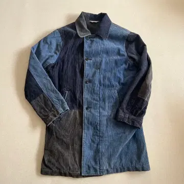 파이브 브라더 인디고 코듀로이 패치워크 샵코트