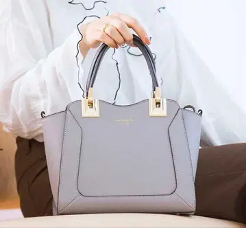 [ &chouette ] 핸들 금장 장식 토트 그레이지