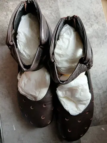 센소유니코(t,b) 브라운 신발 YKK 지퍼 포함